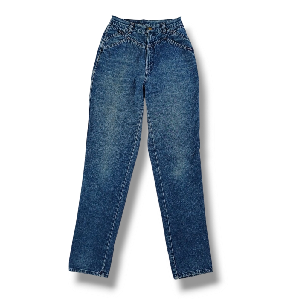 Vintage Womens Rockies Bareback Jeans Western Highrise Slim Size 11/12  27x35